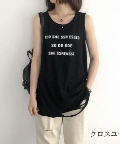 Tシャツ 袖なし ベスト Tシャツ レディース 綿 ベーシック シンプル 白 黒 UV対策 カットソー 新作 40代 30代 20代 * ノースリーブ