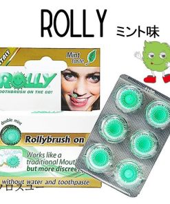 手軽 ローリーブラッシュ 歯磨き 歯ブラシ ROLLY  急な用事 噛む歯みがき 歯みがき BRUSH　6個入り×5パック ガム 歯みがき * その他デンタルケア