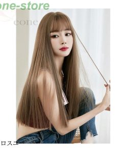 ウィッグ レディース ロング ストレート フルウィッグ ナチュラル セミロング ミディアム かつら 桂 カツラ 女性 自然 小顔効果 夏新作 * ウィッグ、エクステンション