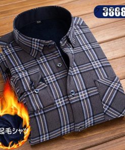 ワイシャツ シャツ メンズ 秋冬 長袖シャツ 厚手 裏起毛シャツ 防寒シャツ スリム Yシャツ ビジネスシャツ 40代50代 カジュアル 紳士 ビジネス 13色 通勤 お洒落 * 長袖ワイシャツ