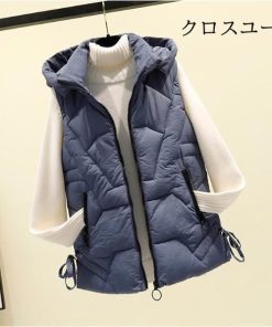 秋冬服 レディース アウター 中綿ベスト 防風 ポケット付き 防寒 あったか ダウンベスト 軽量 ジャケット * ダウンベスト