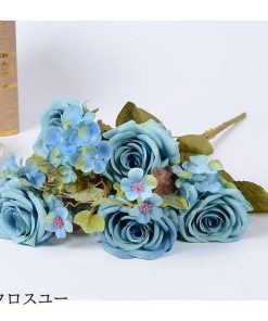 1本セット  ウエディングブーケ 安い 結婚式 花嫁 ブーケ 造花 花束 ローズ ブライダルブーケ アレンジメント インテリアフラ アートフラワー ウェディング * ブーケ、ブートニア