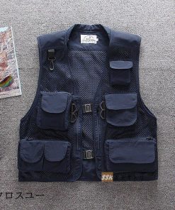 ベスト お釣り アウトドアウェア メッシュベスト フィッシングベスト カメラマン メンズ トップス 登山服 * フィッシングベスト