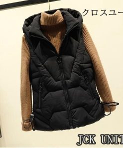 中綿ベスト あったか 秋冬服 レディース 防寒 軽量 アウター ダウンベスト ジャケット 防風 ポケット付き * ダウンベスト