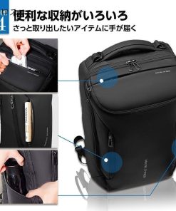 ビジネスバック ビジネスリュック  30L 大容量 薄型 防水 PCリュック 出張 ウォーキング 通勤 通学 メンズ 斜め掛け 防水 Usbポート ジッパー * ビジネスリュック