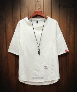 サイトスリット 無地 半袖tシャツ オーバーサイズ Tシャツ ティシャツ 半袖 メンズ クルーネック 夏 綿 大きいサイズ * 半袖