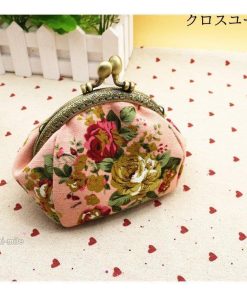 がま口財布 がまポチ袋 花重ね がま口 ピルケース 小銭入れ 財布 花柄 コインケース プレゼント ミニ財布 * 小銭入れ、コインケース