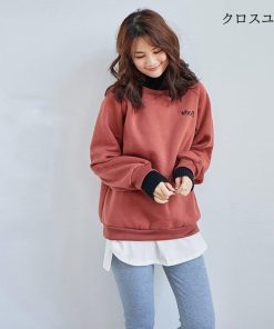 イレギュラーヘム インナー 付け裾 つけ裾 着回し カットソー 無地 レイヤード風 トップス レディース Tシャツ 重ね着 スリット * ノースリーブ