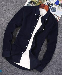 春服 シャツ トップス ボタンダウンシャツ 無地 メンズ カジュアルシャツ 長袖シャツ 紳士用 ワイシャツ 秋服 * 長袖