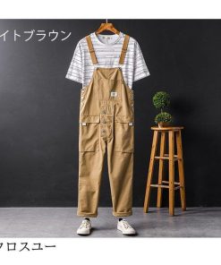 大オーバーオール カジュアル ロングパンツ サロペット サスペンダーズボン 春夏秋 つなぎ メンズ 作業着 ワークカーゴパンツ * オーバーオール