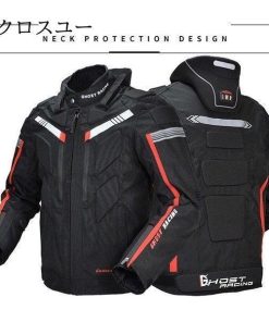 バイクジャケット バイク用 メンズ ジャケット プロテクター レーシング服 バイク用品 バイクウェア ライダースジャケット 春 夏 秋 冬 通気 防風 防寒 防水 * ライダースジャケット