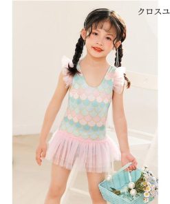 女児 水着 ワンピース マーメイド 子供 水泳服 スイムウェア ワンピース水着 キッズ スイミング ２歳 ３歳 ４歳 人魚 おしゃれ 水着ワンピース * 子ども水着