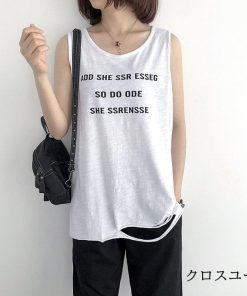 Tシャツ 袖なし ベスト Tシャツ レディース 綿 ベーシック シンプル 白 黒 UV対策 カットソー 新作 40代 30代 20代 * ノースリーブ