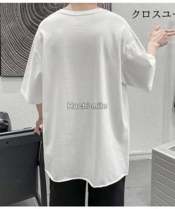 ｔシャツ ダメージ加工 綿 2022 半袖Tシャツ 半袖 ティシャツ カジュアル インナー 無地 夏 カッコイイ メンズ * 半袖