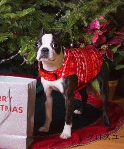 犬 服 ドッグウェア 冬  クリスマス 中型犬 大型犬 小型犬 フリースベスト 犬ハーネス も 犬服 秋冬 コート * 犬の服