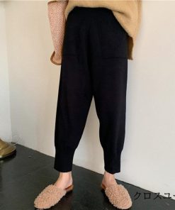 パンツ レディース 秋冬 ボトムス ロング ストレッチ 美脚 韓国風 おしゃれ 20代 30代 40代 新作 ロング ズボン あったか ハイウエスト 厚手 ゆったり * スキニー、レギパン