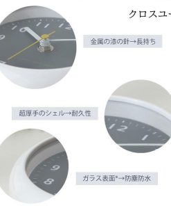 掛け時計 防滴バスクロック 防水クロック 時計 防水 お風呂 置き掛け バスルーム時計 ウォールクロック 吸盤付き 防水 静音 家庭用 浴室 お風呂 キッチン * 置き時計