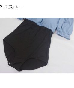 レディース スカート付き ビキニ 水泳服 体型カバー 半袖 セット タンキニ モノキニ ビーチウェア ２点セット 水着 カップ付き スイムウェア * モノキニ