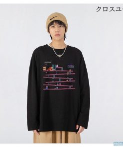 カットソー 長袖 メンズ プリント ティーシャツ 秋 Tシャツ 大きいサイズ 春 綿 ロンT ファッション * 長袖