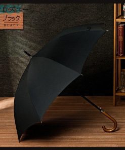 ＜翌日発送＞長傘 メンズ おしゃれ 雨傘 ワンタッチ 大きめ110cm 梅雨対策 紳士用 ビジネス傘 耐風 ワンタッチ長傘 撥水加工 無地和風傘 晴雨兼用 頑丈な8本骨 * 雨傘