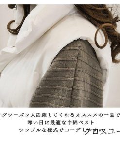 秋冬 暖かい 中綿 レディース 中綿ベスト 防寒着 ダウン風 秋新作 冬服 冬新作 ベスト ジャケット アウター * ダウンベスト