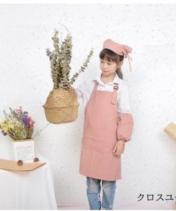 キッズ 子供 エプロン 2点セット DIY 三角巾 おしゃれ 色落ちしない こども 男の子 女の子 男女兼用 調理実習 小学生 ユニセックス キッズ用エプロン * エプロン