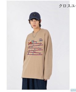 カットソー 長袖 メンズ プリント ティーシャツ 秋 Tシャツ 大きいサイズ 春 綿 ロンT ファッション * 長袖