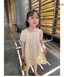 子供 レースワンピース ワンピース 子供ドレス 半袖ワンピース 膝丈ワンピース * ワンピース