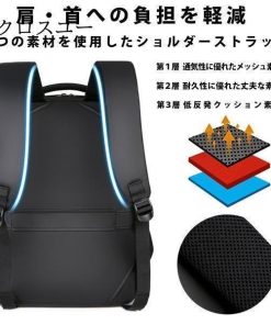 パソコン 軽量 PCリュック ビジネスリュック 通勤 スリム 通学 メンズ バックパック リュックサック ビジネスバック 3WAY 防水 * ビジネスリュック