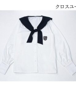 制服 コスチューム セーラー服 マリンセーラー シャツ ブラウス 長袖 女子高生 上下別販売 スカート スクールシャツ スクールスカート * スクールシャツ、ブラウス