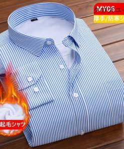 ワイシャツ シャツ メンズ 秋冬 長袖シャツ 厚手 裏起毛シャツ 防寒シャツ スリム Yシャツ ビジネスシャツ 40代50代 カジュアル 紳士 通勤 7色 お洒落 ビジネス * 長袖ワイシャツ