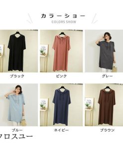 カットソー 5分丈袖Tシャツ トップス Tシャツ 夏 大きいサイズ 夏Tシャツ フード付き 五分丈袖 レディース 体型カバー 半袖 ゆったり 無地 * 五分、七分袖