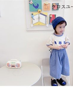 女の子 Tシャツ 半袖 ジュニア服 夏Tシャツ 花柄 子供 半袖Tシャツ 女児 夏 カットソー 花柄Tシャツ クルーネック キッズ サマーTシャツ * Tシャツ