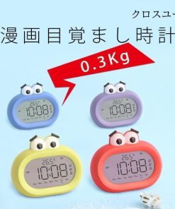 目覚まし時計 置き時計 おしゃれ こども 起きれる デジタル 見やすい シンプル 温度計 日付け 光 大音量 アラーム スヌーズ温度 プレゼント お誕生日 学生 時計 * 目覚まし時計