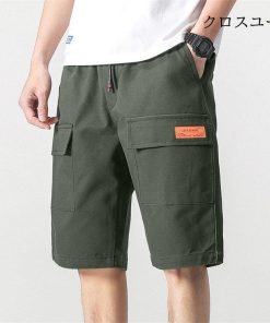 夏ズボン ボトムス 涼しい 半ズボン 無地 ショーツ ハーフパンツ メンズファッション 短パンメンズ ショートパンツ * ショートパンツ