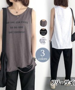 Tシャツ 袖なし ベスト Tシャツ レディース 綿 ベーシック シンプル 白 黒 UV対策 カットソー 新作 40代 30代 20代 * ノースリーブ